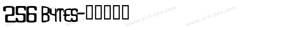 256 Bytes字体转换